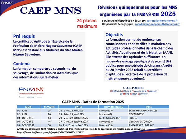 référentiels nationaux de secourisme