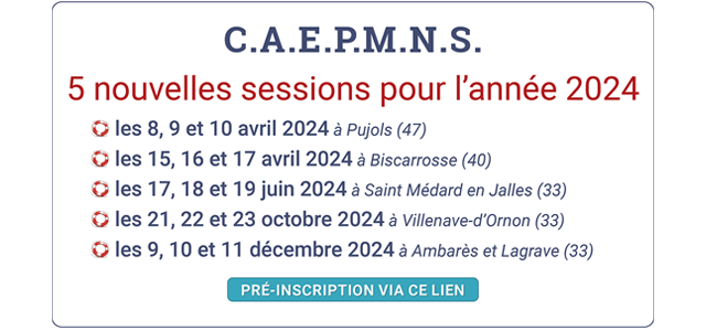 Sessions 2020 caepmns - USGRD CDF 33 - CRF Aquitaine